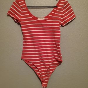 One piece coral top teen girl